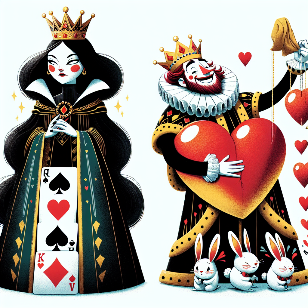 “Why was the Queen of Spades envious of the King of Hearts? Because he always took tricks with his heart, while she was left holding the bag! 😂 Even in Bridge, it’s all about playing with heart! 💕 #BridgeHumor #QueenOfSpades #KingOfHearts #PlayWithHeart #BridgeLife”